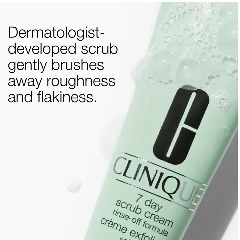 CLINIQUE 7 Day Face Scrub Cream Rinse-Off Formula 1oz NIP